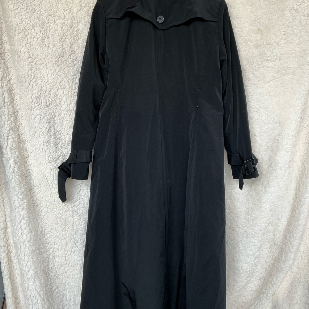London Fog Women's Black Trench Coat - Picture 3 of 4